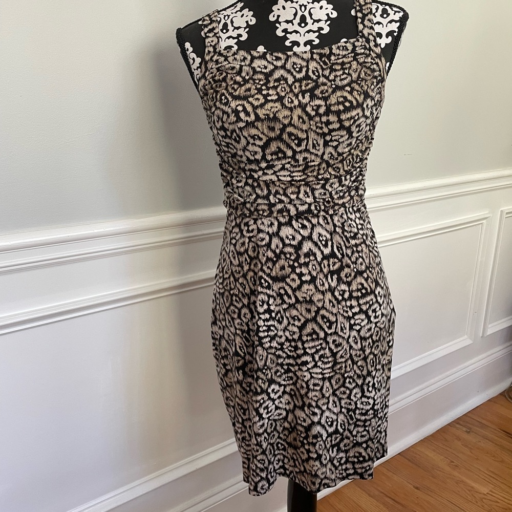 Ann Taylor Stretch Leopard Dress!! 👗